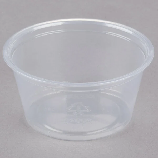 CUP, 2 oz, Plastic, Translucent, Food, 24-100 CT  