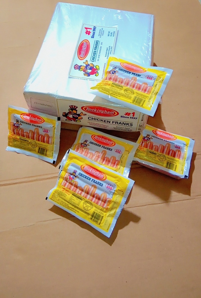 HOT DOG, Chicken, Frozen, Rockingham, lb  