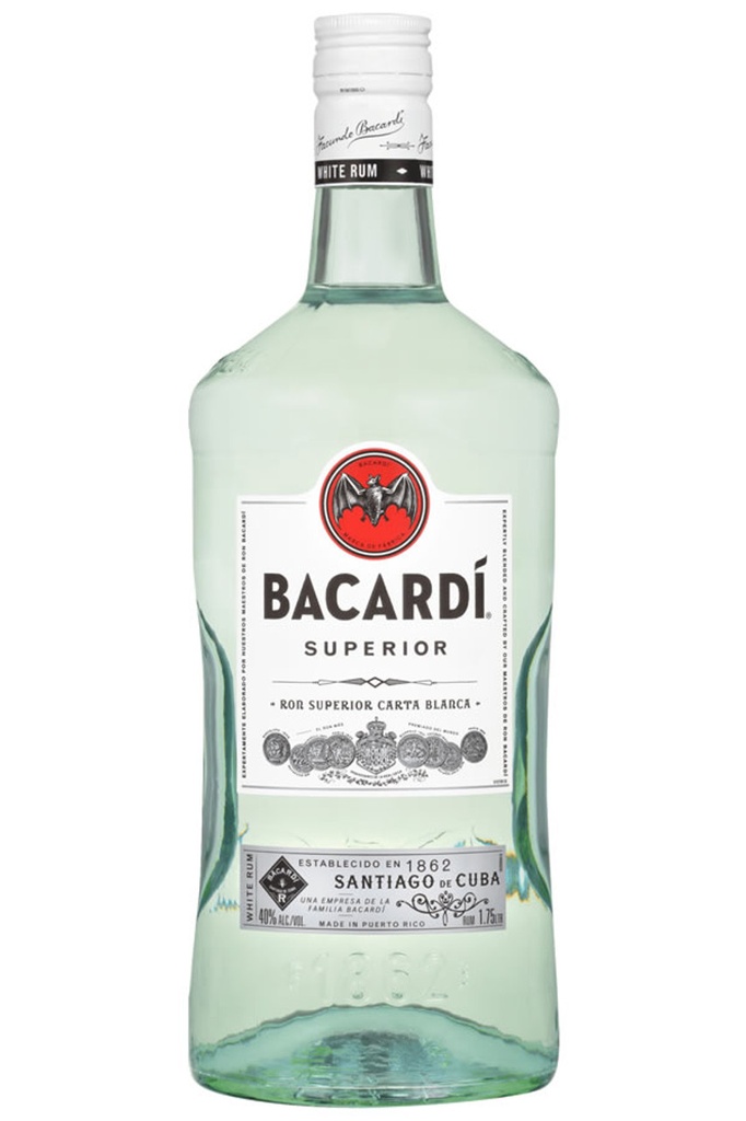BACARDI, Rhum White, Superior, 1.75 lt