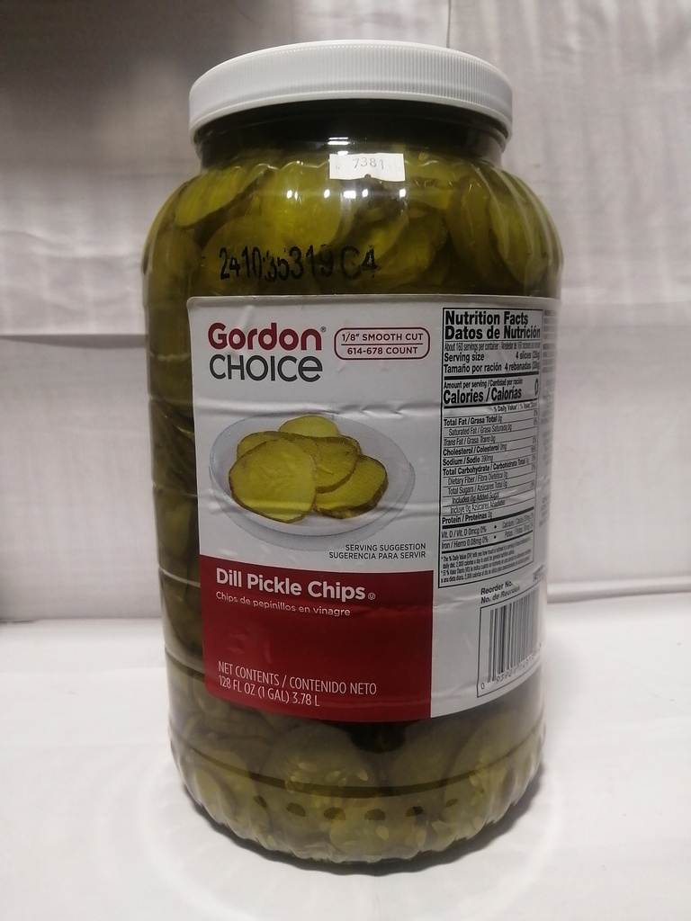 DILL, Chips, Pickles, Gordon Choice, 4-128 oz 