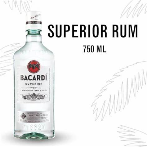 BACARDI, Rhum White, Superior, 750 ml