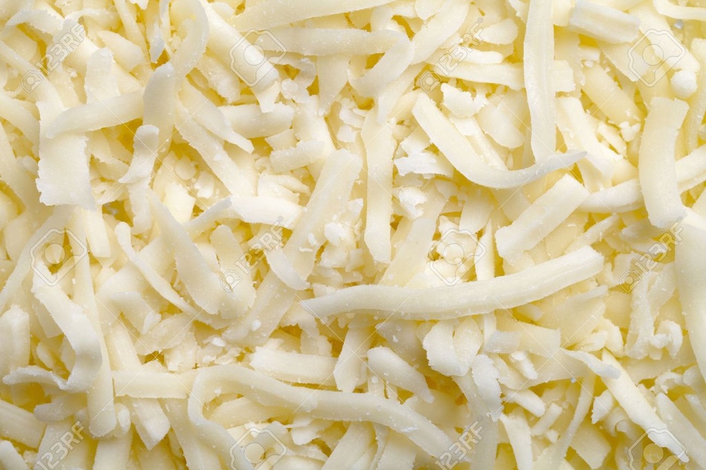 MOZZARELLA, Cheese, Yellow, Shredded, W/M, Cornerstone, 4-5 lb 