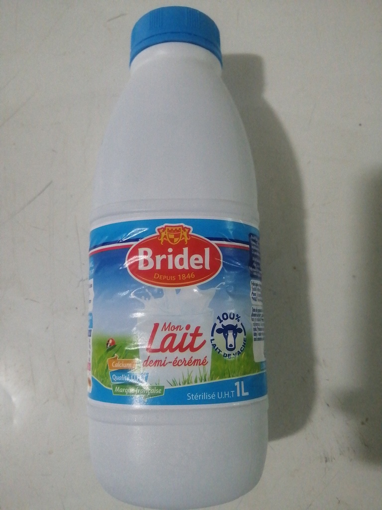 MILK, Demi Ecreme,  Bridel, 12-1L