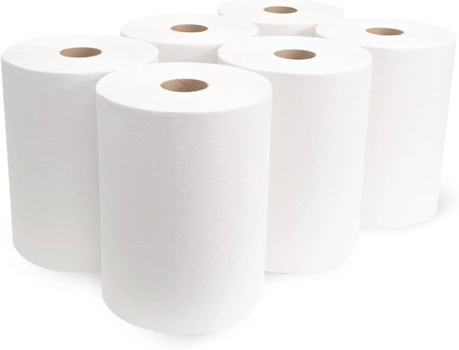 TOWEL, Paper, White, Hardwound, Gen, 6 ct 