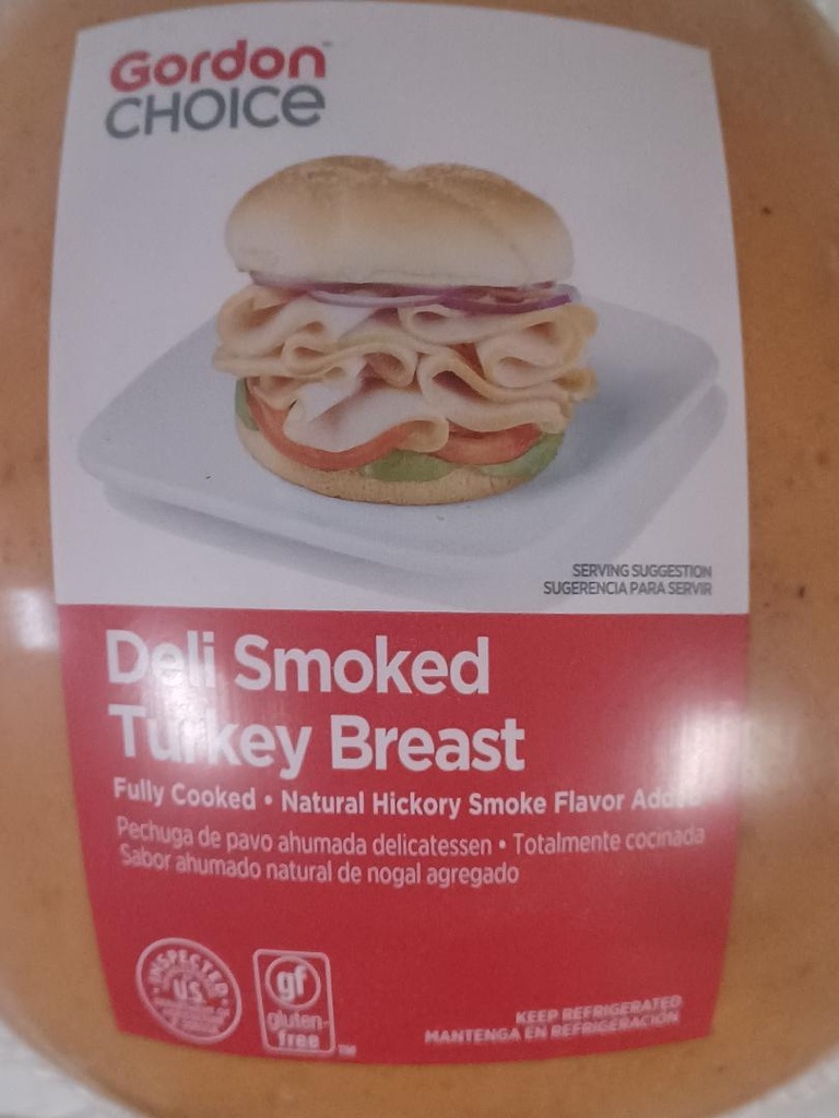 TURKEY, Ham, Smoked Deli Breast, Frozen, Gordon Choice, lb  
