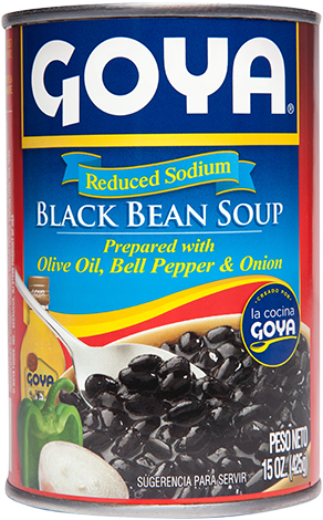 BEAN, Black, Soup, Goya, 15 oz