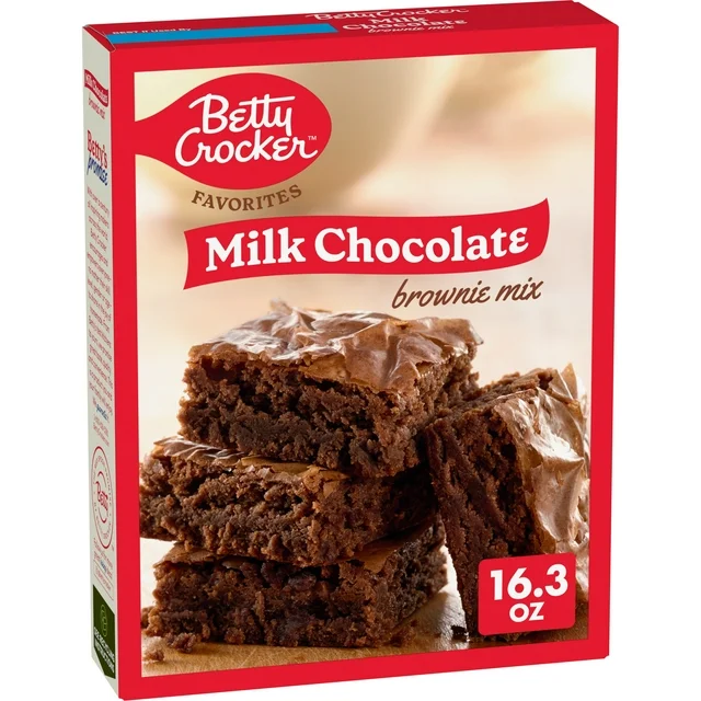 BROWNIE MIX, Milk Chocolate, Betty Crocker, 12-16.3 oz