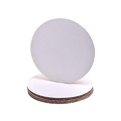 CAKE BOARD, White, Corrugated, Circle, 10", 100 ct /-cs 