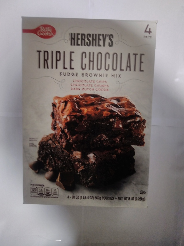 CHOCOLATE, Brownie Mix, Triple Chip, Hershey's, 5 lbs 