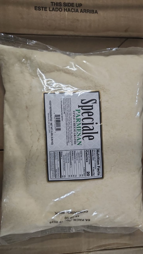 PARMESAN, Cheese, #00235, Grated, Speciale, 4-5lb 