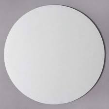 CAKE BOARD, White, Corrugated, Circle, 10", 100 ct /-cs 