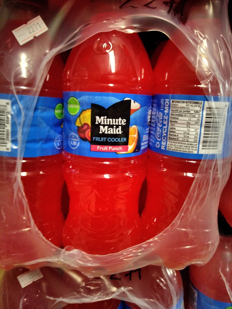 MINUTE Maide , Punch Juice, 20 oz, 12 Btl./cs   