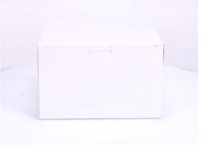 BOX, Cake, White, Carton, 6"x 6"x 3", 250 ct /-cs 