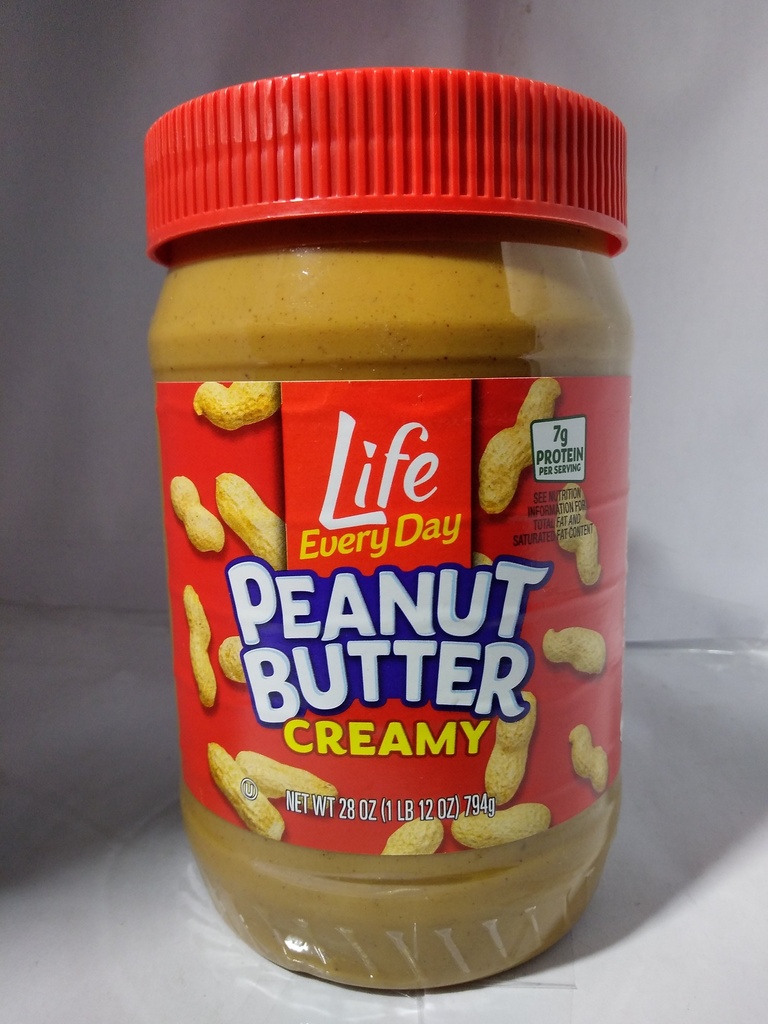 PEANUT BUTTER, Creamy, Life Every day, 12-28 oz 