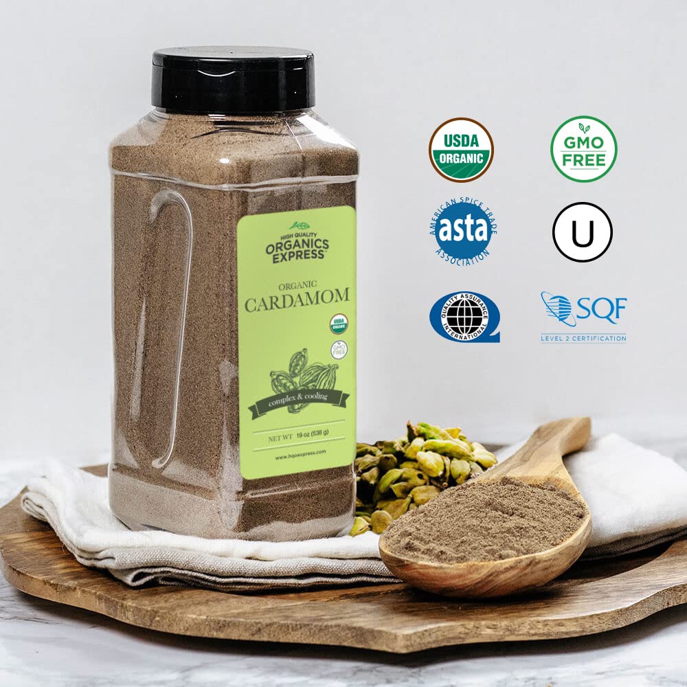 CARDAMOM, Complex & Cooling, Organic Express, 6-19 oz