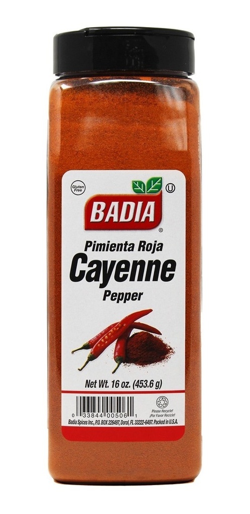 CAYENNE PEPPER, Badia, 6-16 oz 