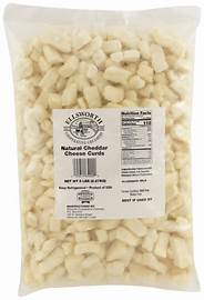 CHEDDAR, Cheese, Curds, Cooperative Creamery, Ellsworth, 4-5 lb