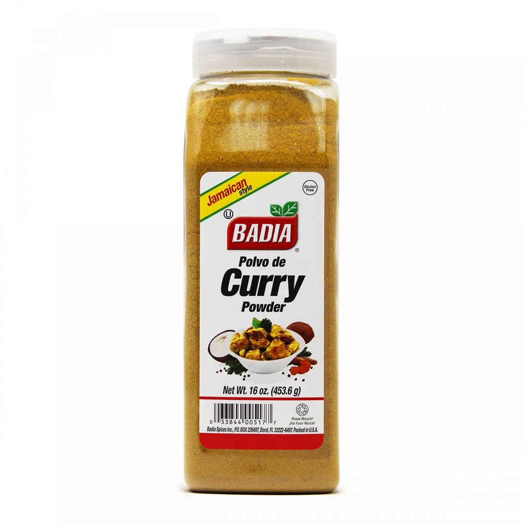 CURRY, Powder, Badia, 16 oz 