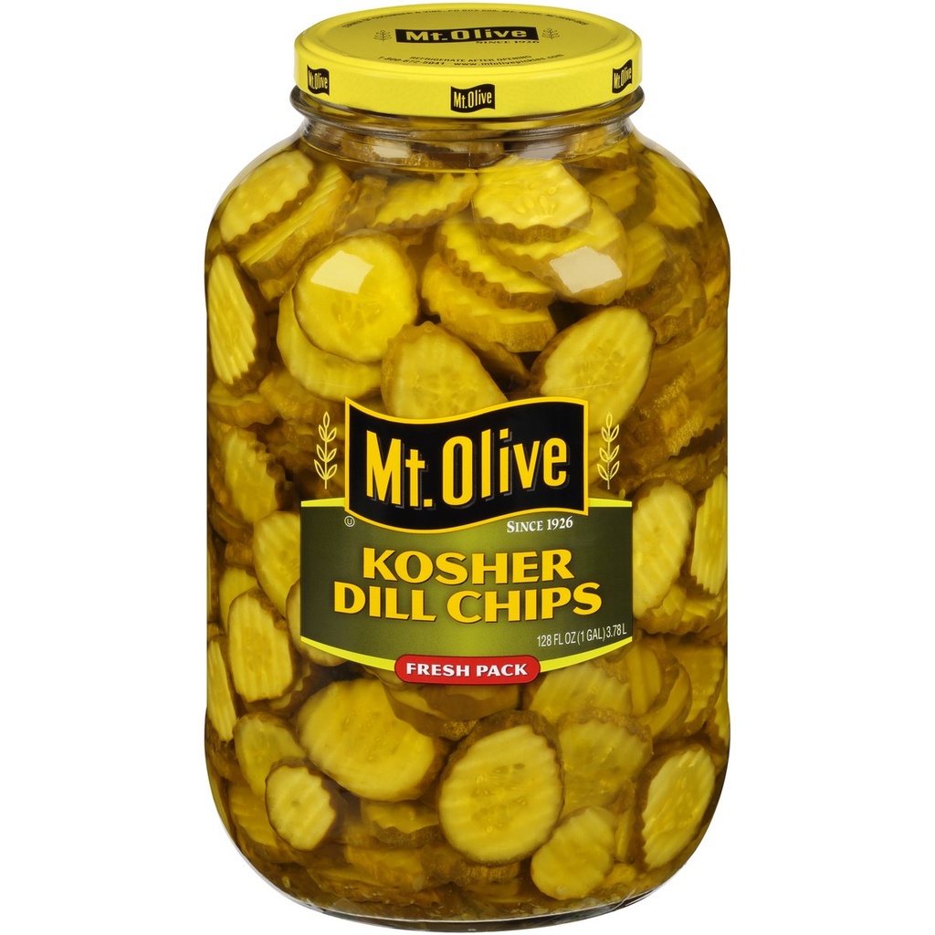 DILL, Kosher, Chips, MT Olive, 1 gal 