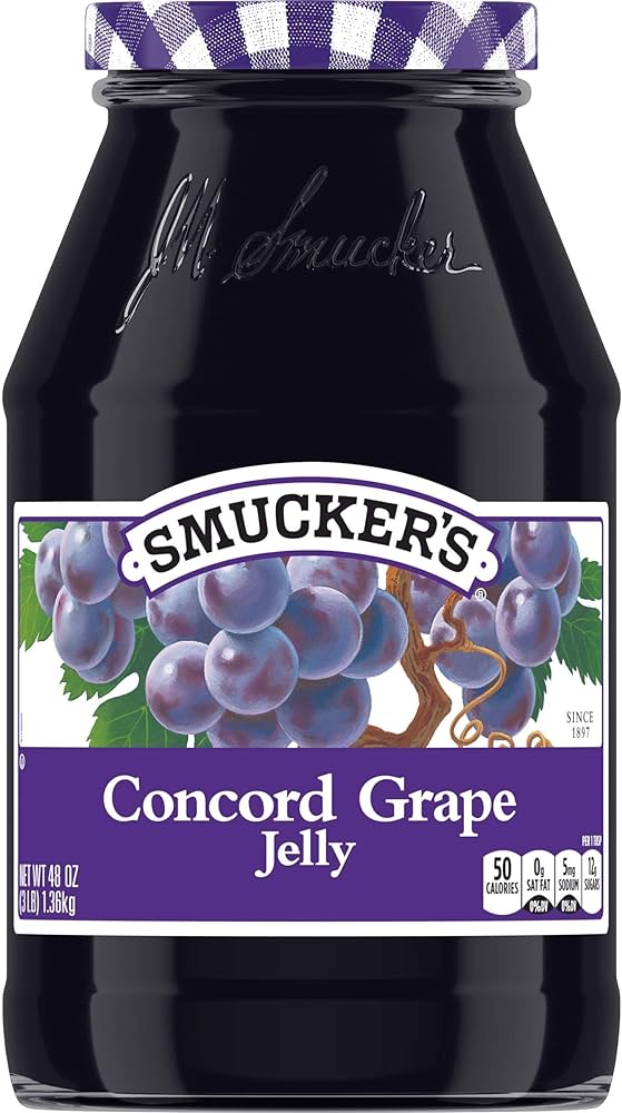JAM, Concord Grape, Jelly, Smucker's, 6-3 lb