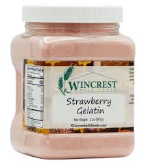 [7088-US] GELATIN, Strawberry, Wincrest, 32 oz