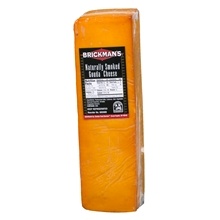 [3014-US] GOUDA, Cheese, Block, Naturally Smoked, Brickman's, 2-5 lb