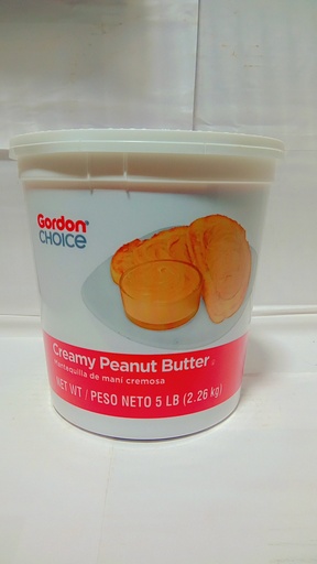 [7395-US] PEANUT BUTTER, Creamy, Gordon Choice, 6-5 lb