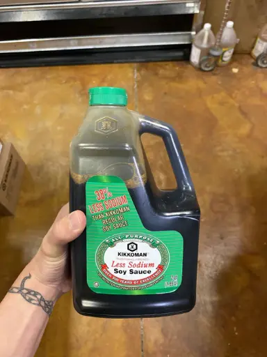 [7322-US] SAUCE SOY, Less Sodium, All Purpose, Kikkoman, 1.89 lt