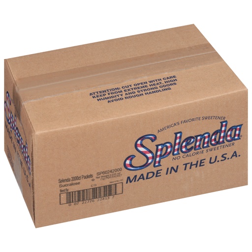 [7291-US] SUGAR, Packets, No Calorie Sweetener, Splenda, 2000 ct
