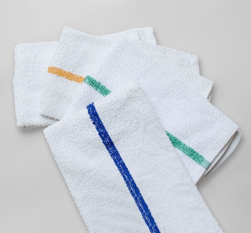 [9757-US] TOWEL, Bar Mops, 17''x20'', Stripe, 12 ct 