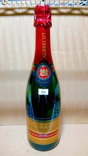 [1806-US] WINE, Sparkling, Crémant D'Alsace, Albrecht, Brut, 750 ml    