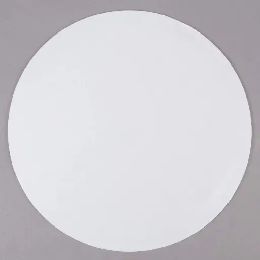 [9579-US] CAKE BOARD, White, Corrugated, Circle, 8", 500 ct /-cs