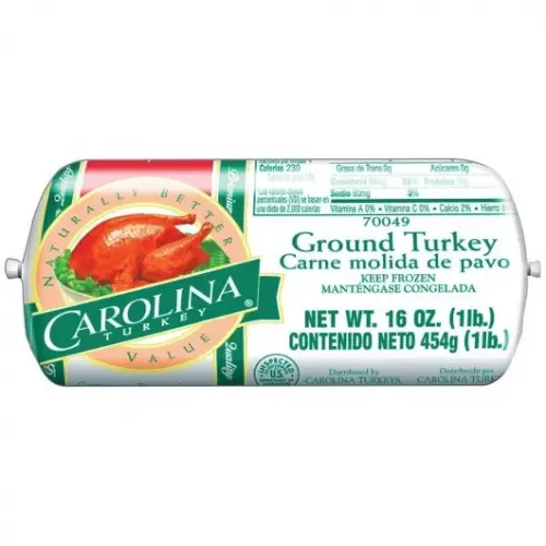 [4786-HF] TURKEY, Ground, Frozen, Carolina, lb