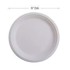 [9334-US] PLATES, 6", Paper, Sugarcane, #EP-P016, Product,1000 ct /-cs