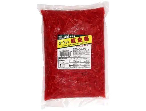 [7071-US] GINGER, Pickled, Kizami Beni, Shoga , Akiyama, 2 lb