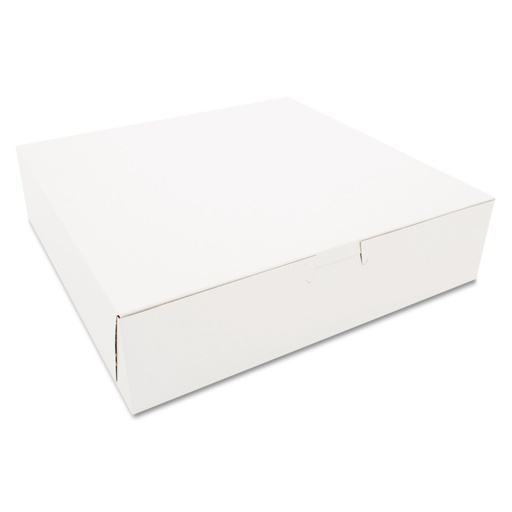 [10106-US] BOX, Cake, White, Carton, 10"x10"x 2.5", 200 ct /-cs