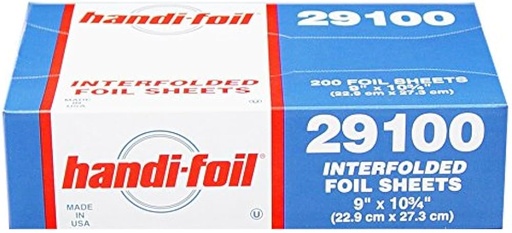 [9721-US] FOIL, Interfold,#29100, 9"x10 3/4", Handi-Foil,  200 ct