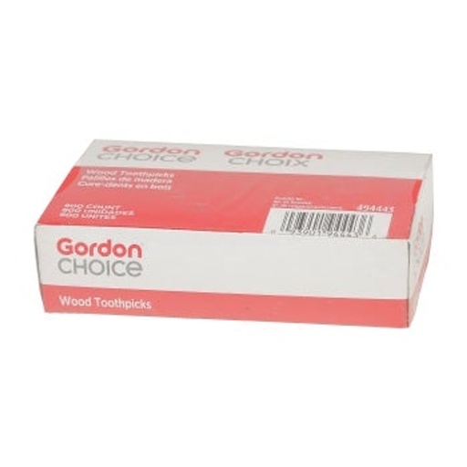 [9950-US] TOOTH PICKS, Round, Wood, Unwrapped, 2.5", Gordon Choice, 24-800 ct