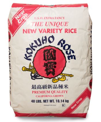 [6209-US] RICE, Sushi, Rose, Supreme, Kokuho, 40 lb