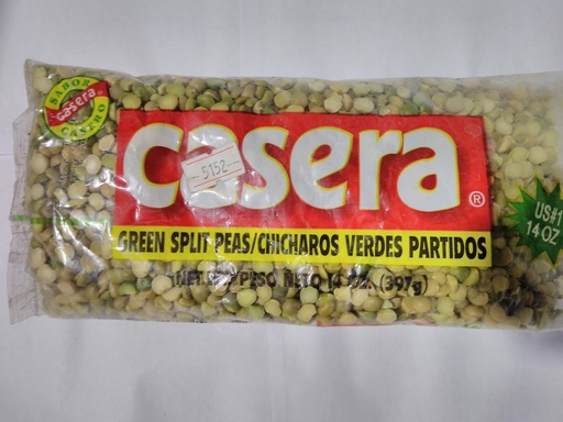 [5152-DR] PEAS, Green, Split, Casera, 14 oz