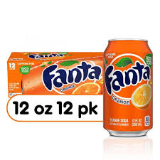 [2228-US] FANTA, Orange, Soda, Can, 12-12 oz