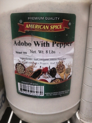 [8099-US] ADOBO, Blend, With Pepper, Spice, American Spice, 4-8 lb 