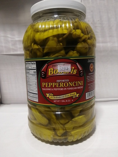 [5214-US] PEPPERONCINI, Whole, Boboris, gal