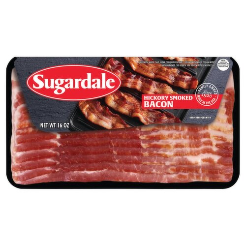 [4880-US] PORK, Bacon, Sliced, Hickory Smoked, Sugardale, lb