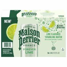 [2433-US] SPARKLING, Water, Lime, Maison Perrier, 16.9 oz, 24 Btl.,/cs      