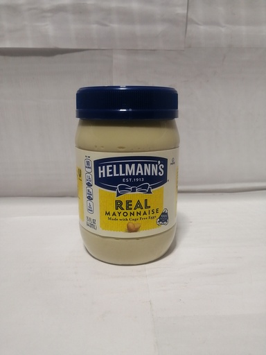[7387-DR] MAYONNAISE, Real, Hellmann's, 15 oz