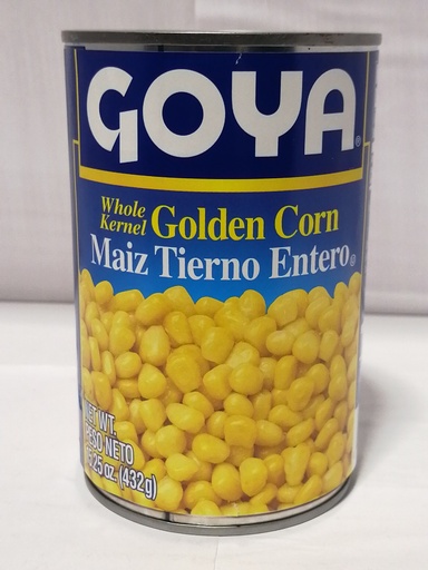 [5059-LC] CORN, Whole, Kernel, Goya, 15.25 oz 