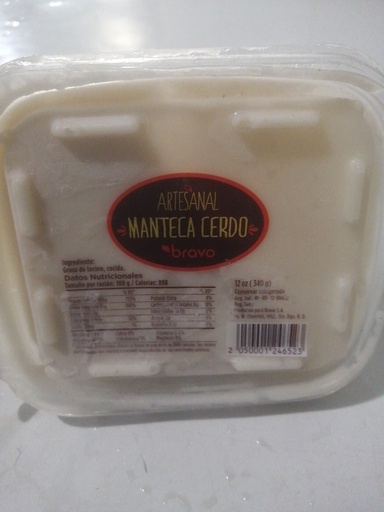 [3312-DR] BUTTER, Manteca, Cerdo, Bravo, 12 oz