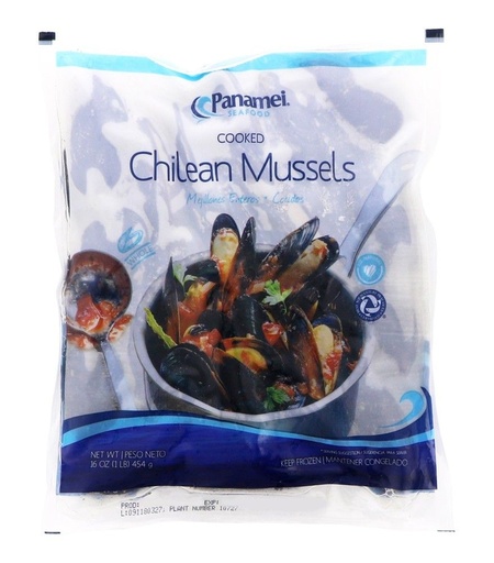 [4664-US] MUSSELS, Cooked, Whole, Seafarers, lb  