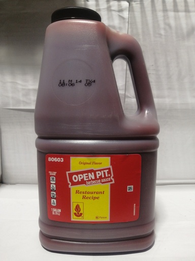 [7229-US] SAUCE, Barbecue, Open Pit, 4-3.78 l